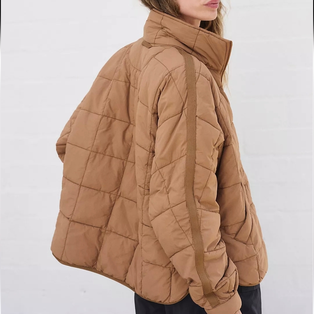 Free People Movement Pippa Packable Puffer Jacket sz MED in Twig Colorway - Picture 8 of 12